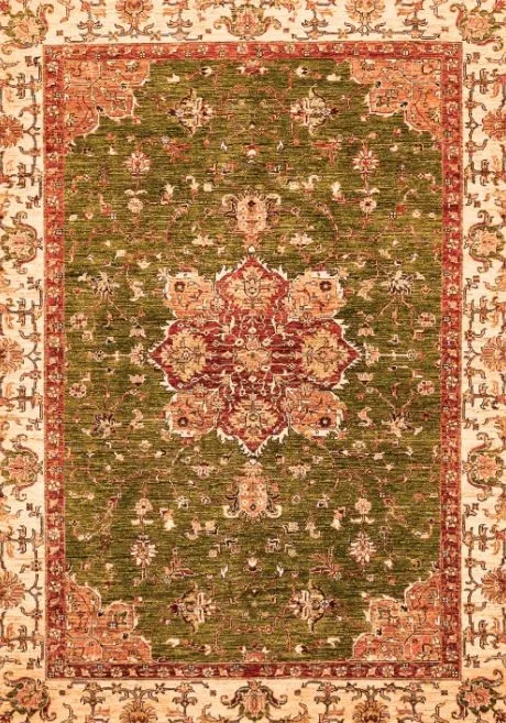3×5 Orange Machine Washable Abstract Modern Rug