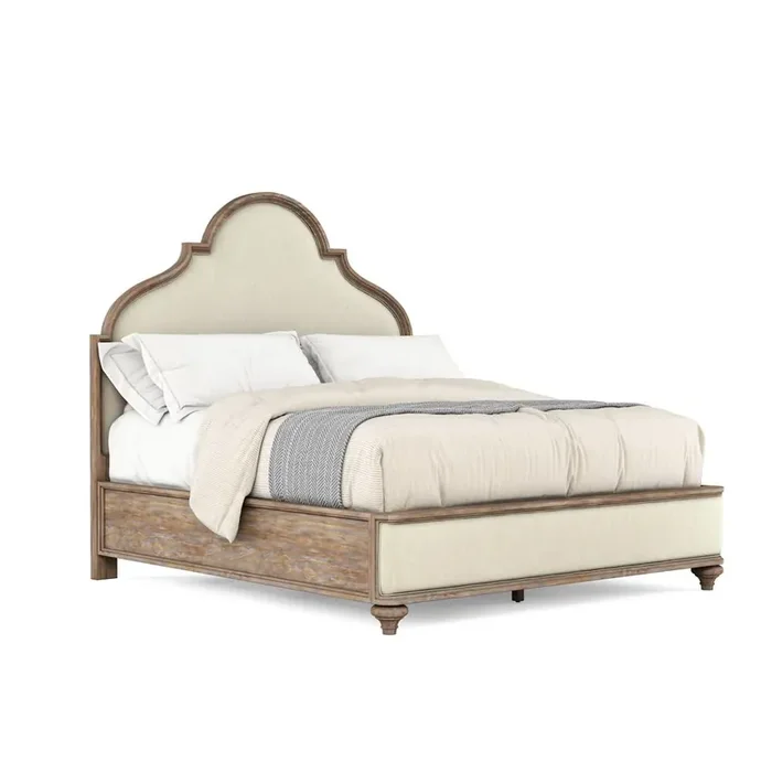 A.R.T. Furniture – Architrave Queen Upholstered Panel Bed in Brown – 277125-2608