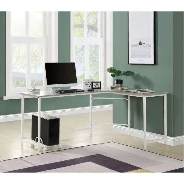 ACME Furniture – Bambina Computer Desk – Gray & White – OF00043