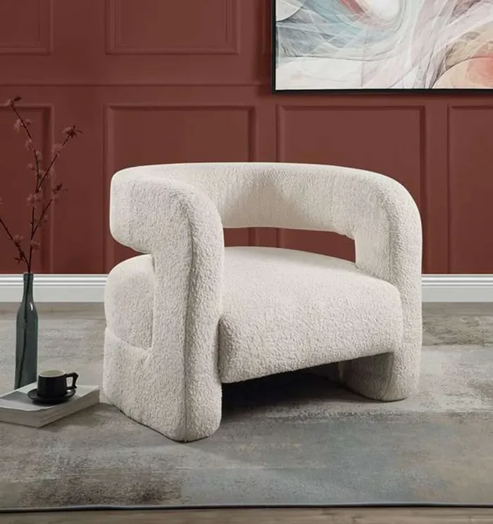 ACME Furniture – Yitua Accent Chair – White Teddy Sherpa – AC00233