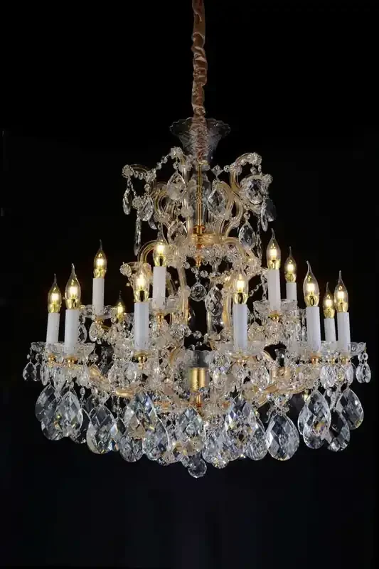 AICO by Michael Amini – La Scala 19 Light Chandelier – LT-CH914-19CLR