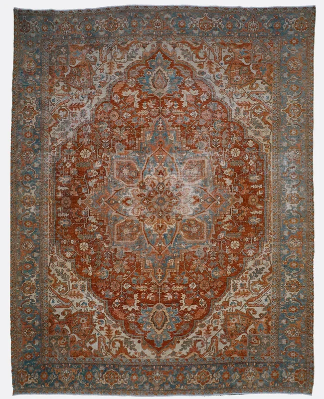 Antique Persian Heriz Rug – 11′ x 14′