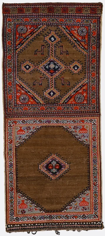 Antique Persian Khorjin Rug – 2’4″ x 5’5″