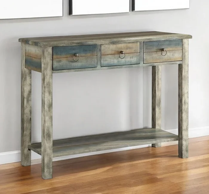 Antiqued Console Table