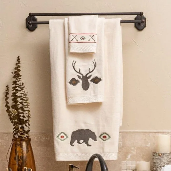 Aztec Bear Bathroom Towel Set