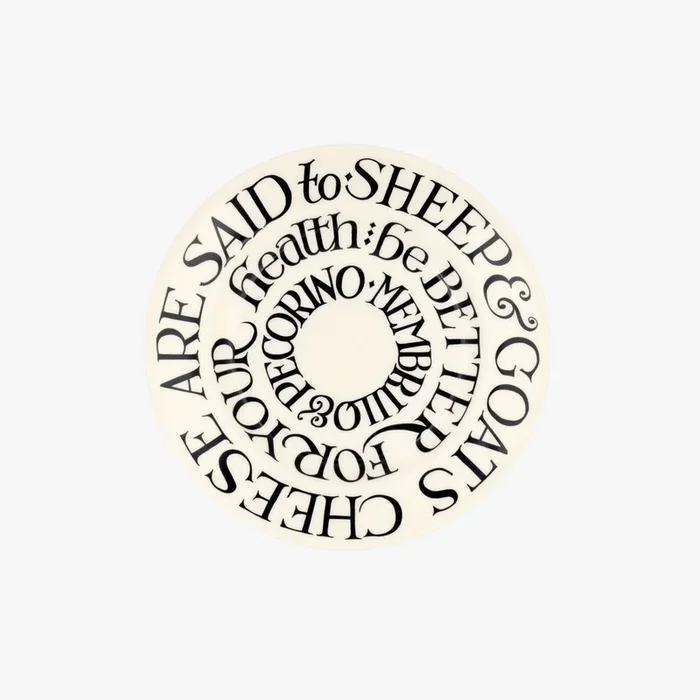BLACK TOAST SHEEP & GOAT CHEESE 6-1/2″ PLATE
