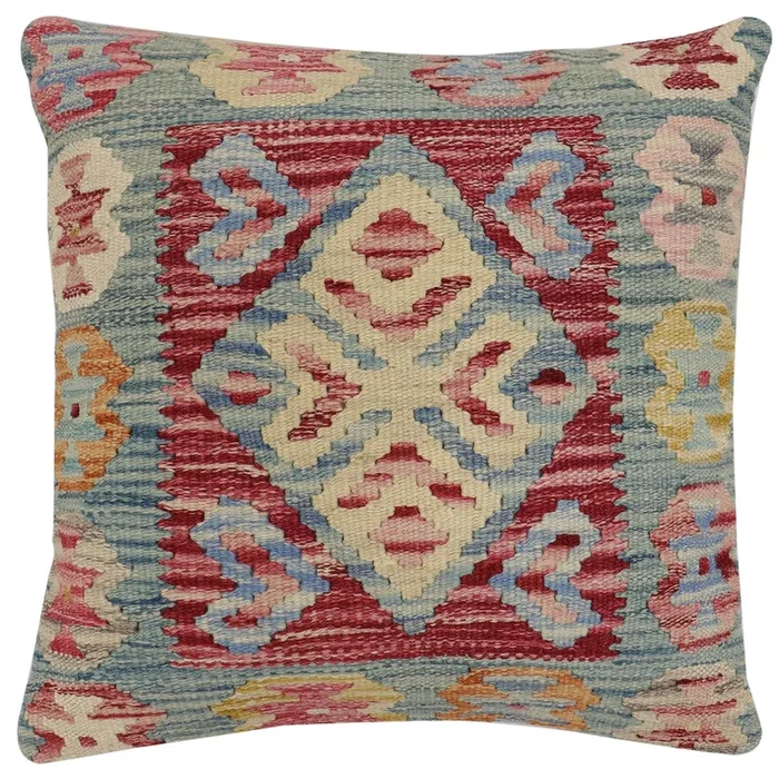 Bohemian Jesus Turkish Hand-Woven Kilim Pillow