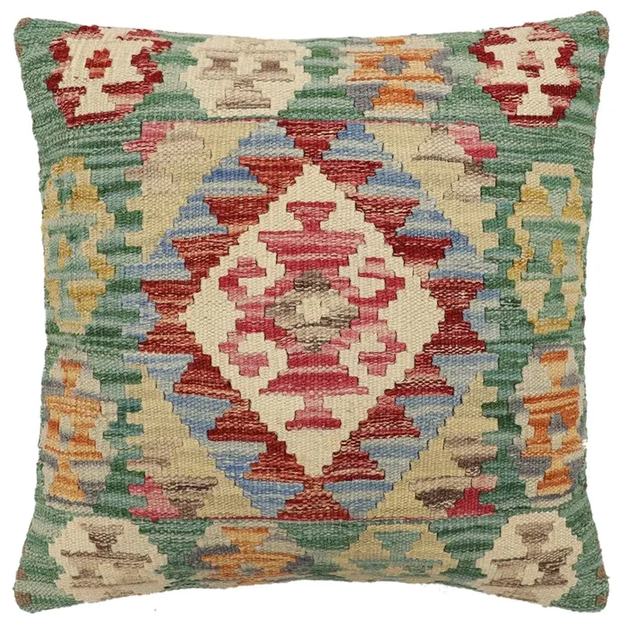 Bohemian Shelby Turkish Hand-Woven Kilim Pillow