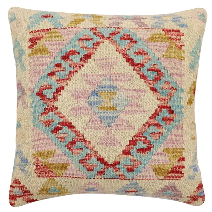 Boho Chic Ferguson Turkish Hand-Woven Kilim Pillow