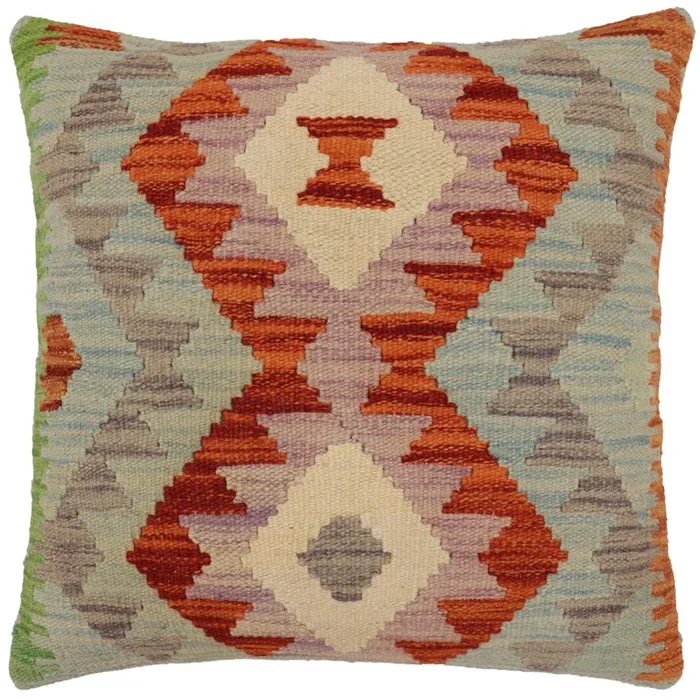 Boho Chic Obrien Turkish Hand-Woven Kilim Pillow