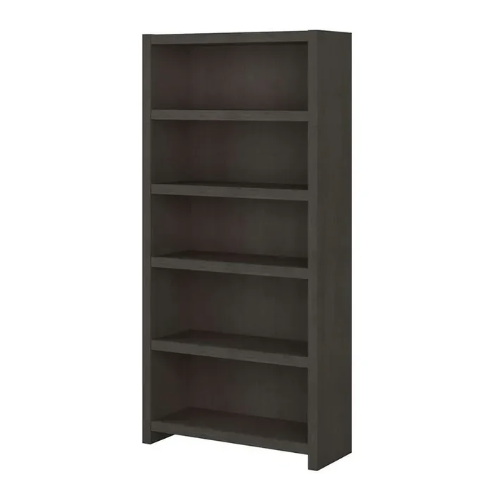 Bush Business Furniture – Echo 5 Shelf Bookcase in Charcoal Maple – KI60304-03