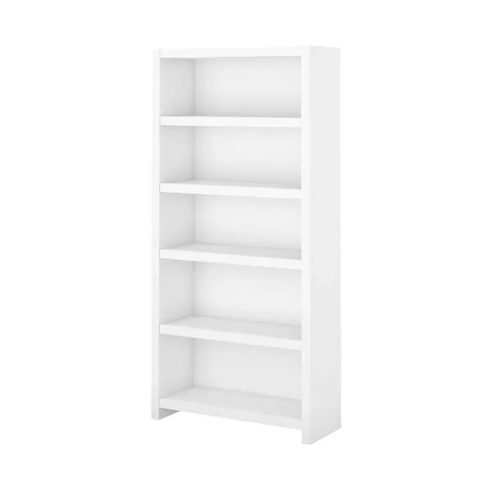 Bush Business Furniture – Echo 5 Shelf Bookcase in Pure White – KI60104-03
