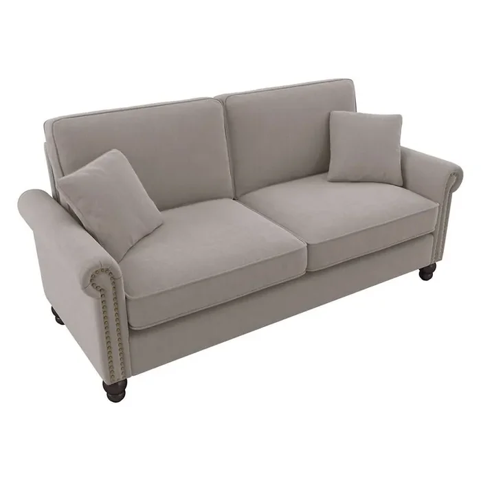 Bush Furniture – Coventry 73W Sofa in Beige Herringbone – CVJ73BBGH-03K