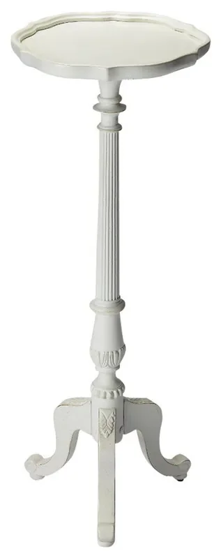 Butler Specialty Company – Chatsworth 36.5 in. H x 13.75 in. W Round Wood Pedestal Plant Stand, White – 1931222