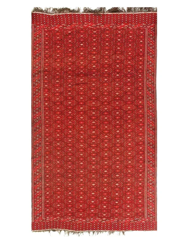 Canvello Hand-Knotted Yamoud Small Bedroom Rugs – 7’1” X 12’6”