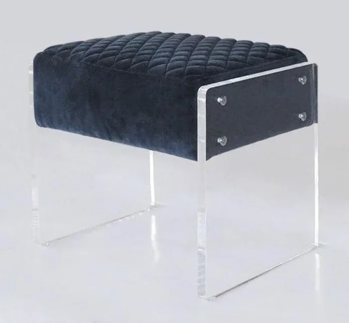 Canvello Home Tribecca Collection Velvet Stool