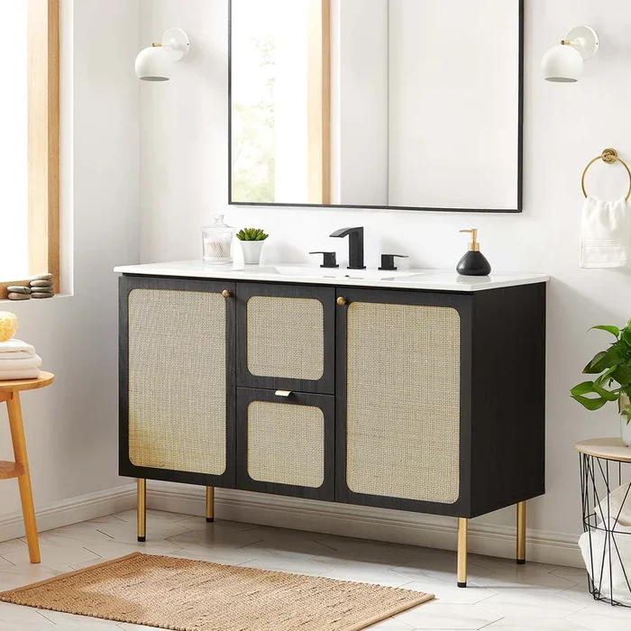 Chaucer 48″ Bathroom Vanity with White Basin Included by Modway
