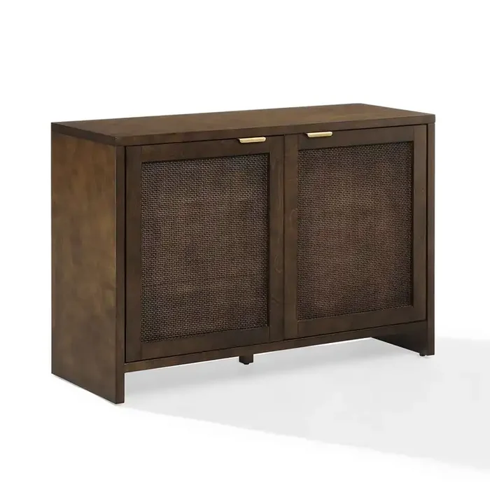 Crosley Furniture – Kenji Record Storage Media Console Dark Brown – CF1146-BR