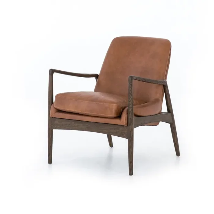 Four Hands – Braden Leather Chair – Brandy – 105660-019