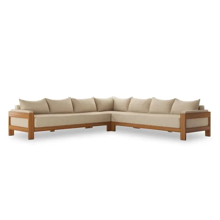 Four Hands – Duvall – Chapman Outdoor 3pc Sectional-Casa Cream – 238768-001