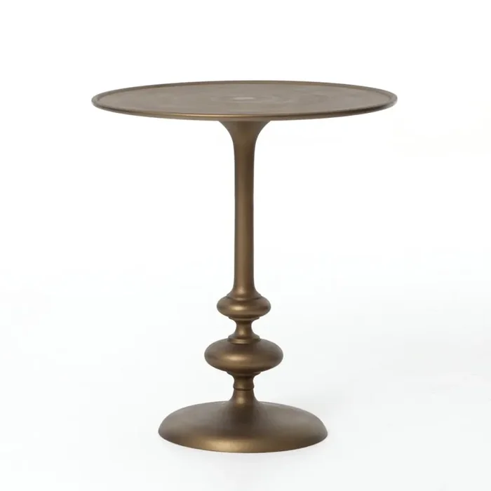 Four Hands – Marlow Matchstick Pedestal Table – Matte Brass – IMAR-07-MBR