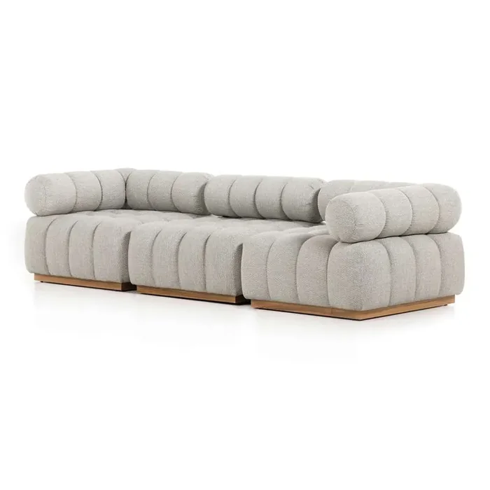 Four Hands – Roma Outdoor 3-Piece Sectional – Faye Ash – 230025-001