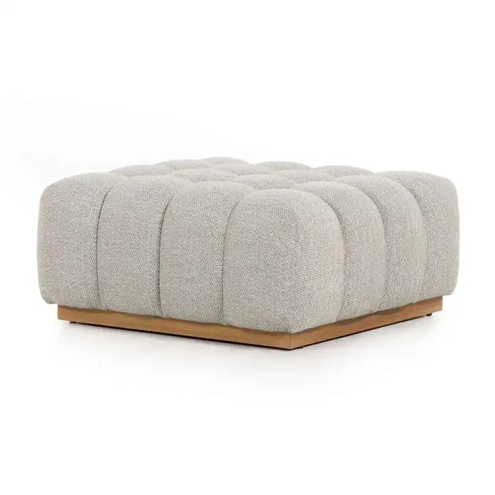 Four Hands – Roma Outdoor Ottoman Piece – Faye Ash – 227537-001