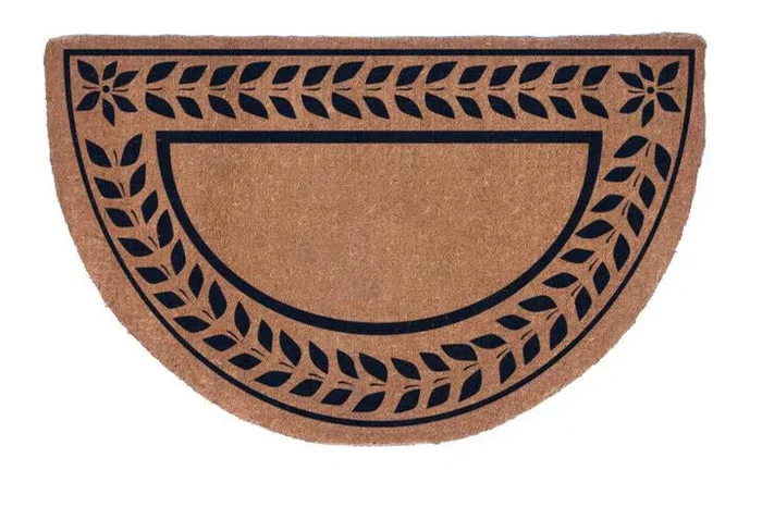 Half Round Leafy Vines Border Doormats