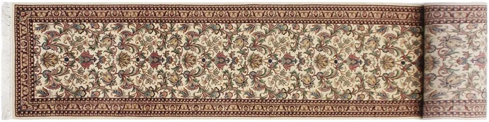 Hamed Heritage Bertie Ivory/Beige Wool Runner – 2’6” x 12’1”