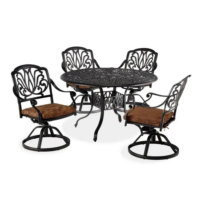 Homestyles Furniture – Capri Gray 5 Piece Dining Set – 6658-305