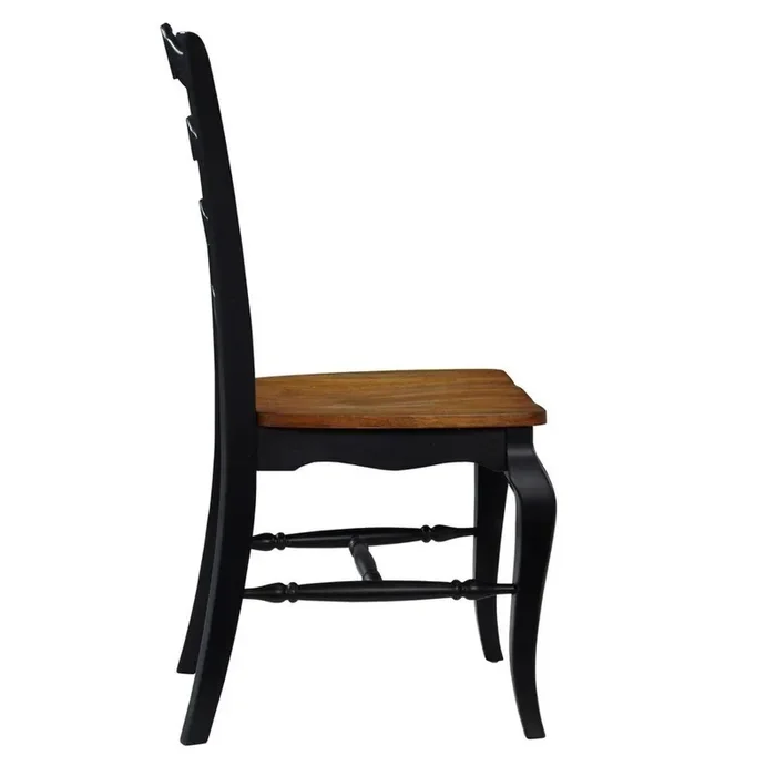Homestyles Furniture – French Countryside Black Chair (Set of 2) – 5519-802