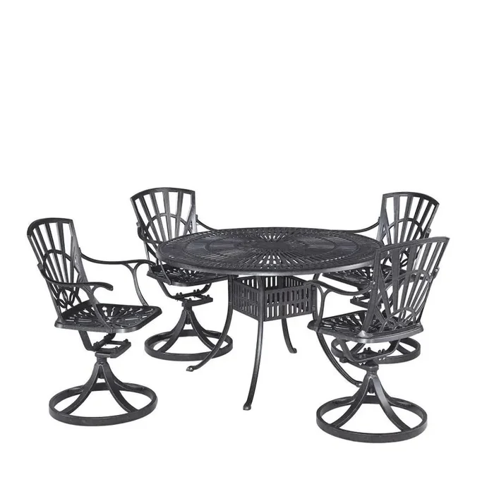 Homestyles Furniture – Grenada Gray 5 Piece Dining Set – 6660-325