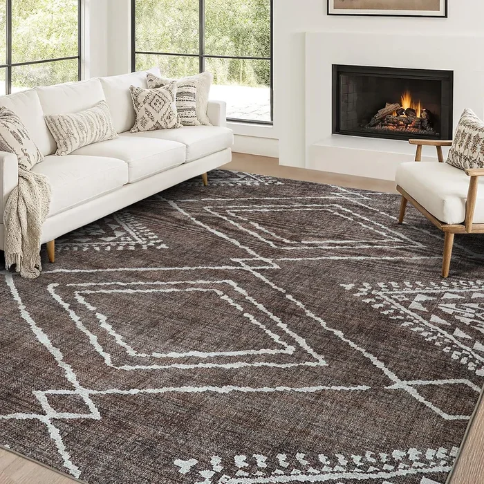 Jax – Brown – ReaLife Machine Washable Rug