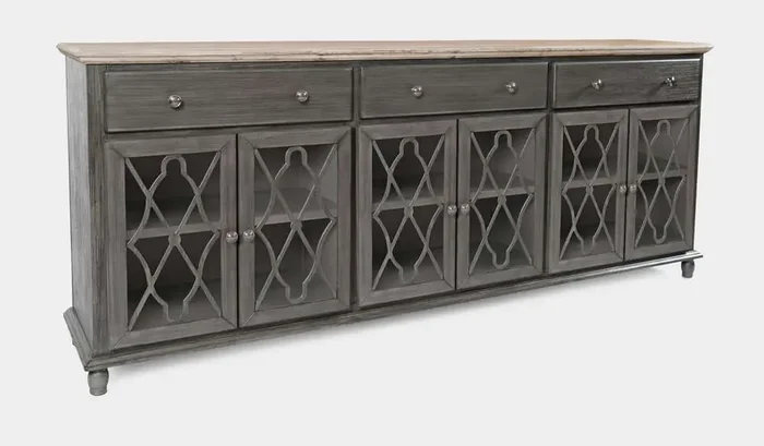 Jofran – Aurora Hills 6 Door Accent Chest – Grey / Bisque – 1999-86