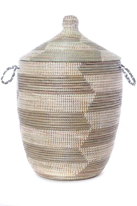 Large Silver & White African Prayer Mat Hamper