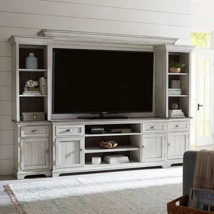 Liberty Furniture – Ocean Isle Entertainment Center with Piers – 303W-ENTW-ECP