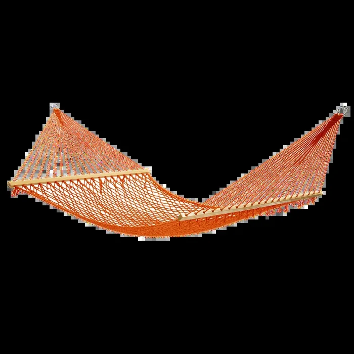 Miami – Tangerine Rope Indoor/Outdoor Hammock (55″ x 82″) – PET