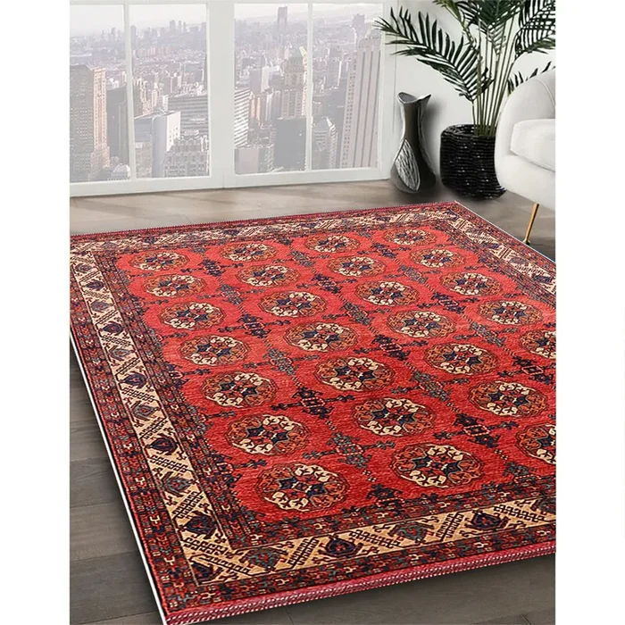 Mid-Century Modern Red Oriental Rug, urb2810