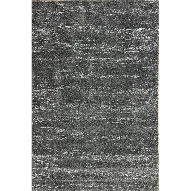 Plush 1-Inch Ultra-Thick, High-Density Luxury Rug in Charcoal Gray