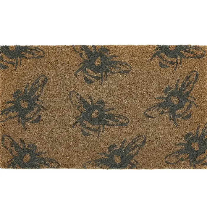 Printed Coir Buzzy Bees Rug
