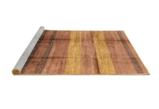 Size 2×3 Runner Orange Machine Washable Abstract Rug