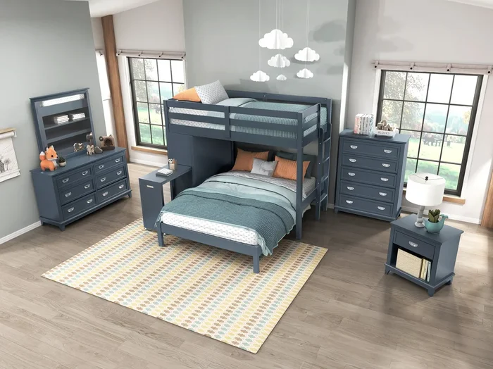 Sloane Blue Bedroom Collection