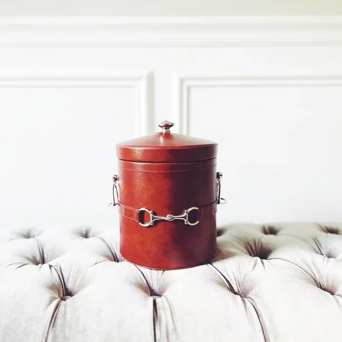 Snaffle Bit Vegan Leather Ice Bucket