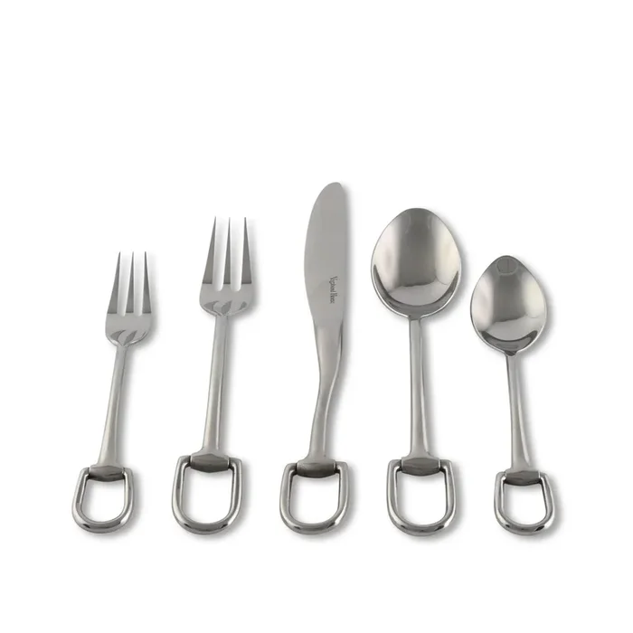 Stirrup 5 Piece Stainless Steel Flatware Set