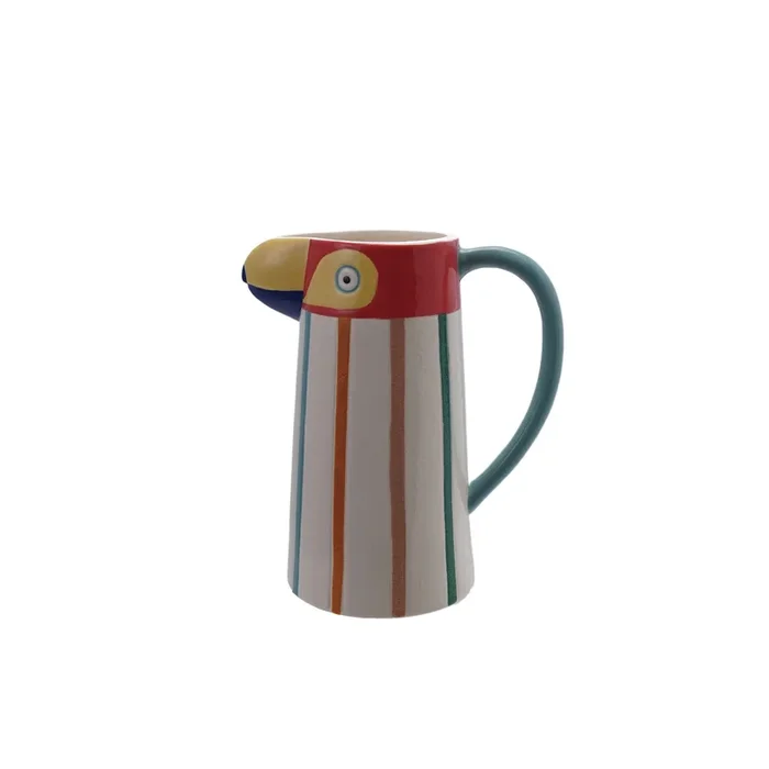 TOUCAN STONEWARE PITCHER