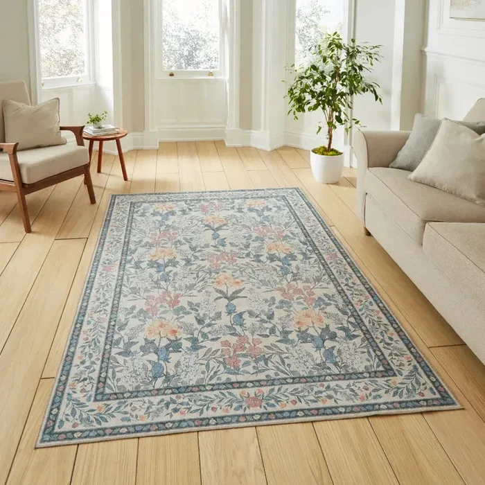 Versailles H1425 Beige/Blue Washable