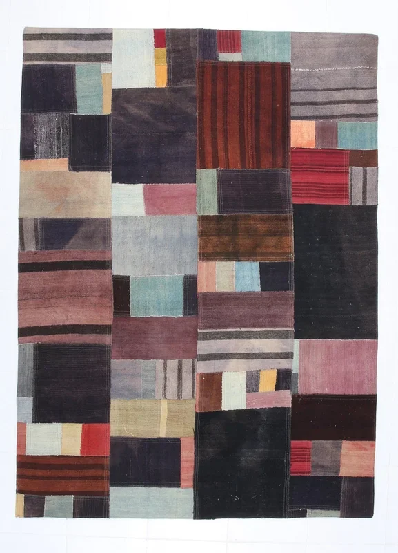 Vintage Kilim Patchwork 5’11” x 8’1″ ft