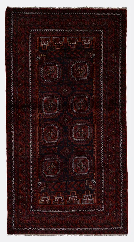 Vintage Persian Baluch Rug – 3’4″ x 6’4″