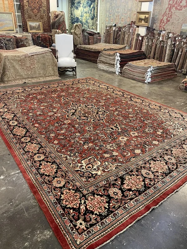 Vintage Persian Mahal Rug – 10’3″ x 13’11”