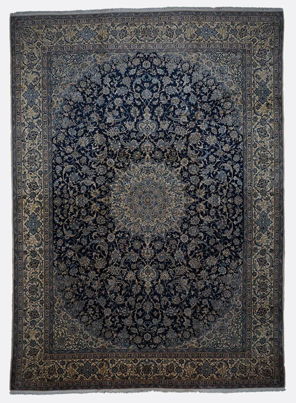 Vintage Persian Nain Rug – 10′ x 14’6″